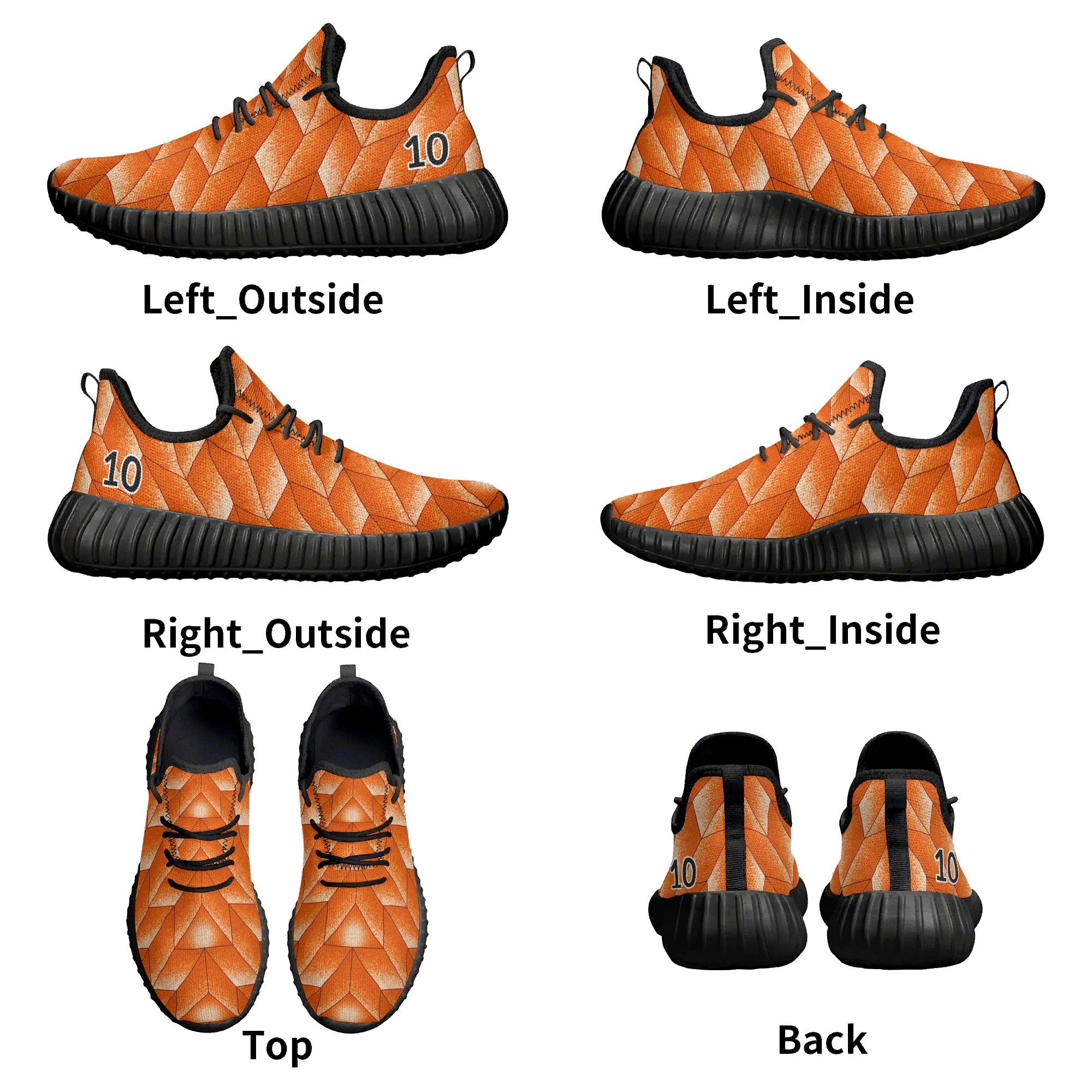 Vintage Legend Sneakers | Custom Oranje Kicks