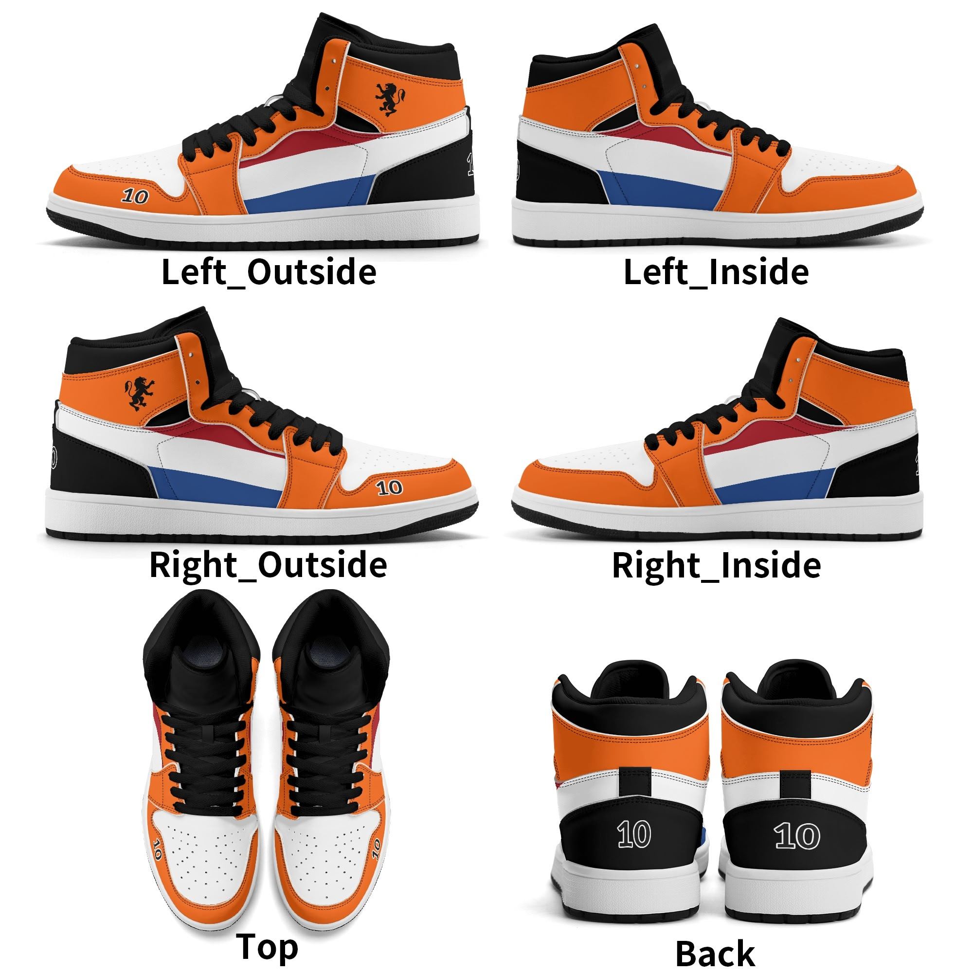 De Stoerste Koningsdag, Racing EK & WK Custom Oranje Sneakers | Dutch Lion Flag 🔥