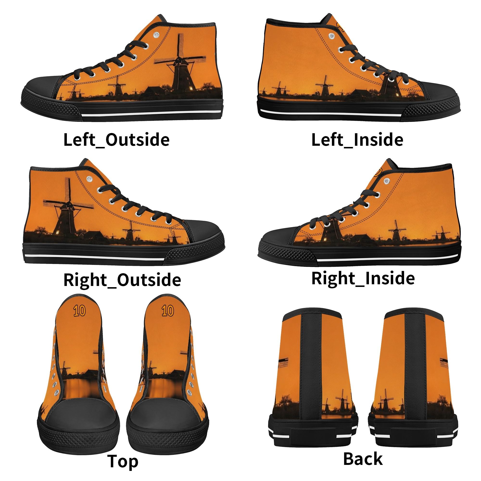 Old Skool Molen Custom Oranje Sneakers | WK, EK, Koningsdag en Racing READY