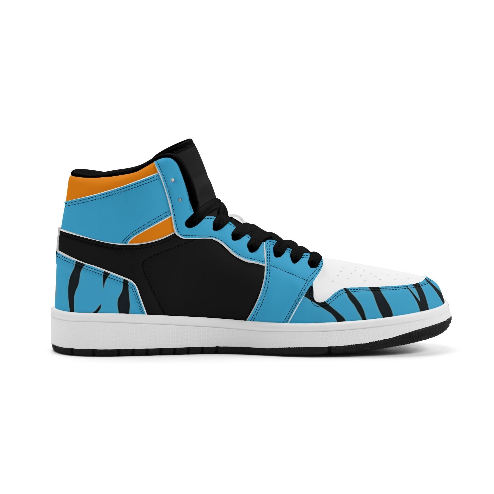 Orange-Blue Lion High Top Sneakers | Custom Oranje Kicks | WK 2026