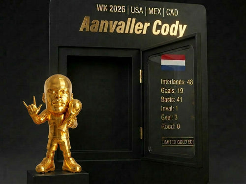 Aanvaller Cody Gouden 3D Mini | Unieke Oranje WK 2026 Collectible ⚽🔥
