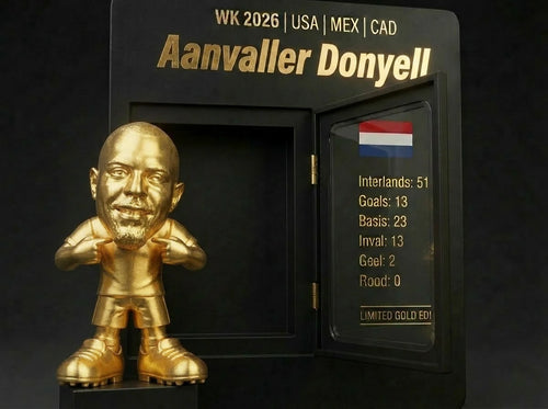 Aanvaller Donyell Gouden 3D Mini | Unieke Oranje WK 2026 Collectible ⚽🔥