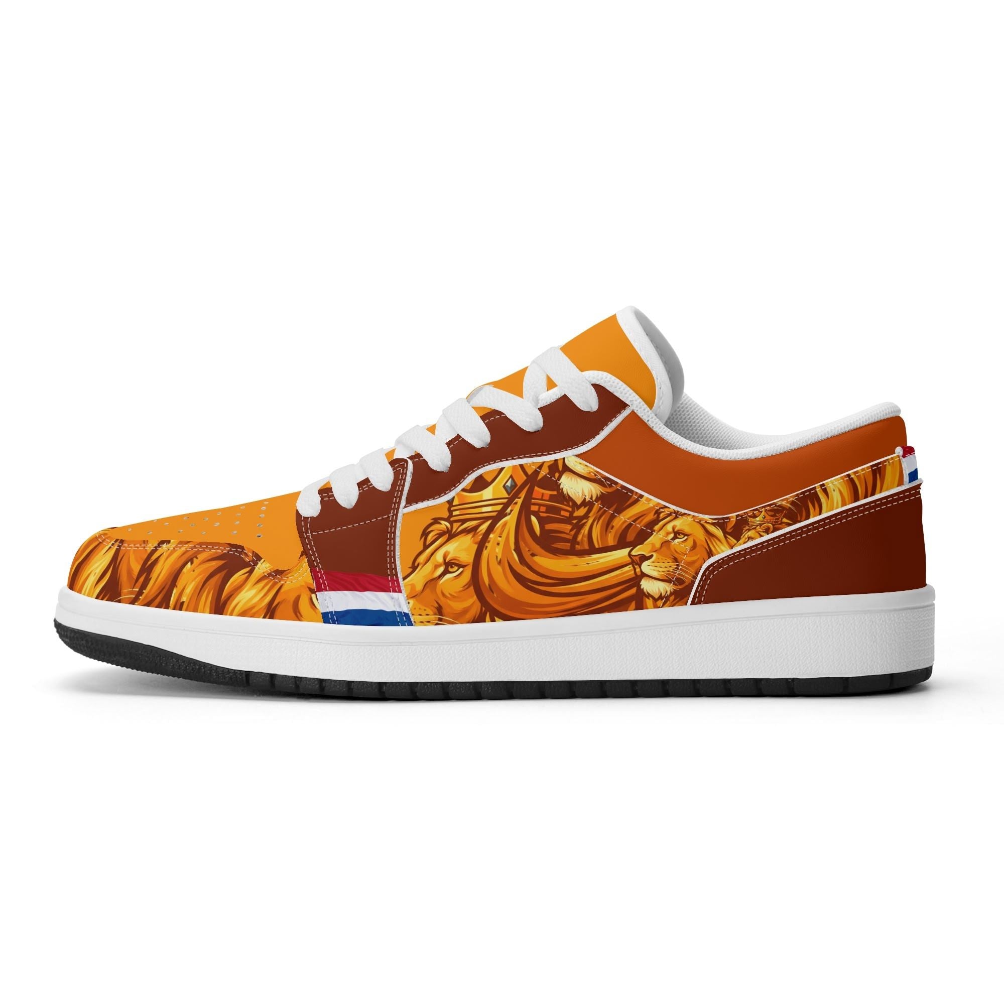 Lions Crown Custom Oranje Sneakers | WK, EK, Koningsdag en Racing Kicks